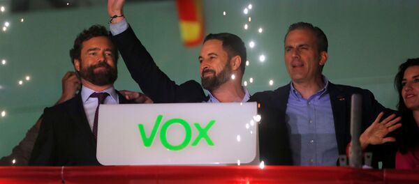Santiago Abascal, líder del partido de ultraderecha español Vox - Sputnik Mundo
