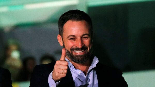 Santiago Abascal, líder del partido de ultraderecha español Vox - Sputnik Mundo