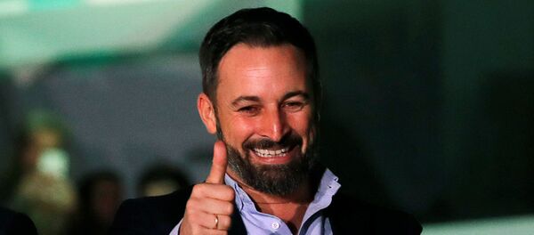 Santiago Abascal, líder del partido de ultraderecha español Vox - Sputnik Mundo