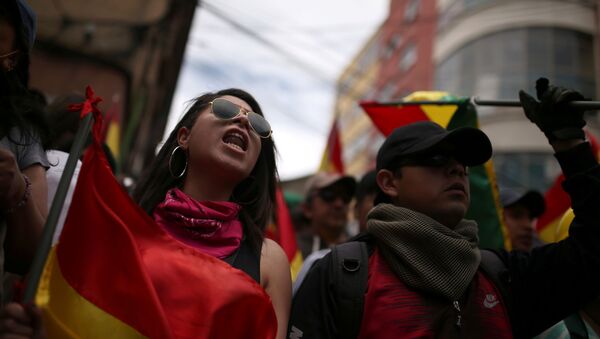 Protestas en Bolivia - Sputnik Mundo