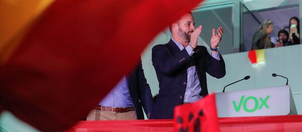 El candidato para las elecciones del 10-N del partido de extrema derecha Vox, Santiago Abascal  - Sputnik Mundo