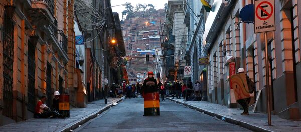 Las protestas en La Paz Las protestas en La Paz - Sputnik Mundo