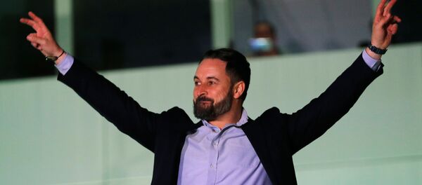 Santiago Abascal, líder del partido de ultraderecha español Vox - Sputnik Mundo