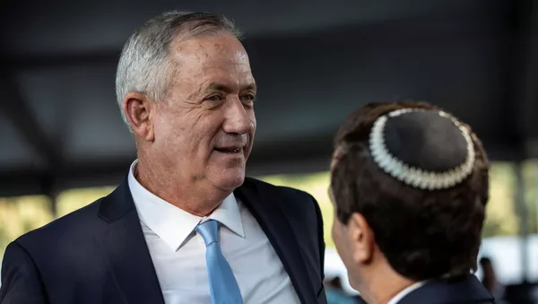 Benny Gantz, líder de la coalición centrista israelí Azul y Blanco - Sputnik Mundo