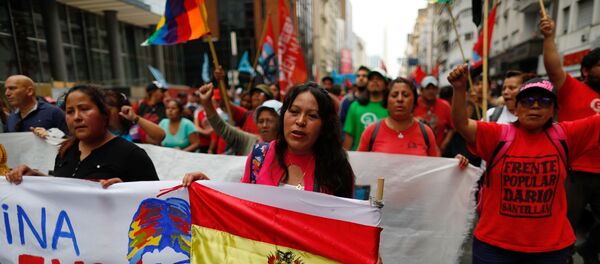 Protestas en Bolivia - Sputnik Mundo