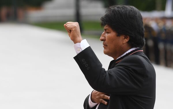 Evo Morales durante su visita a Moscú   - Sputnik Mundo