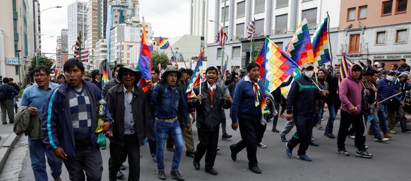 Protestas en Bolivia - Sputnik Mundo