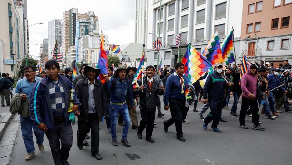 Protestas en Bolivia - Sputnik Mundo