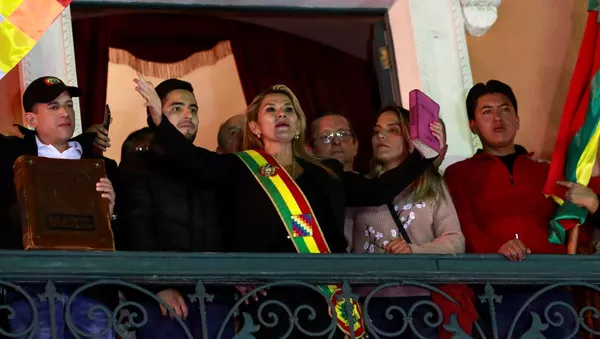 Jeanine Áñez, autoproclamada presidenta de Bolivia - Sputnik Mundo
