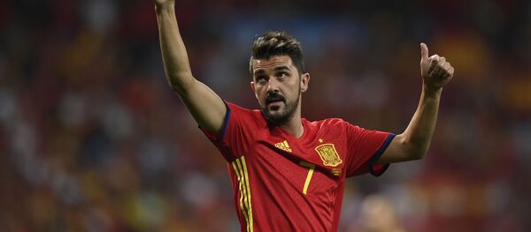 David Villa, delantero español - Sputnik Mundo