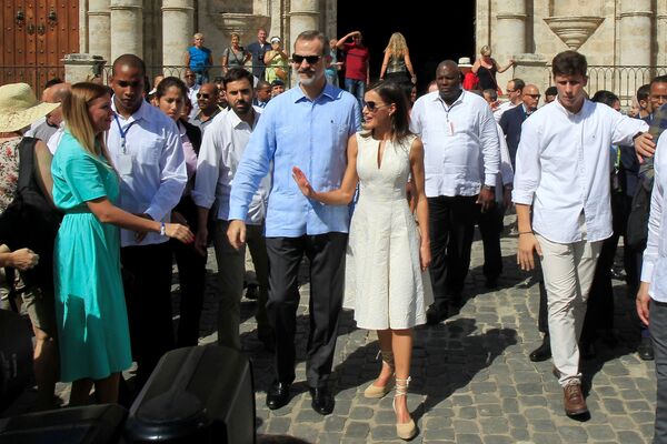 La histórica visita de los reyes Felipe y Letizia a Cuba - Sputnik Mundo