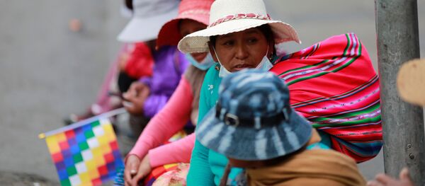 Los indígenas protestan en La Paz, Bolivia - Sputnik Mundo