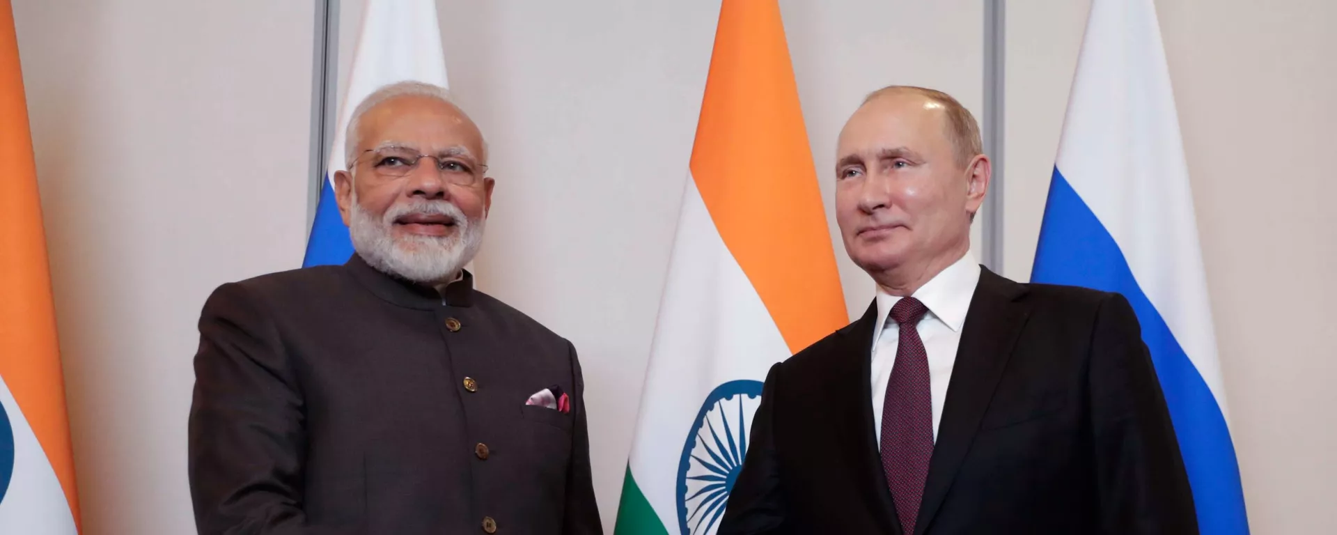 El primer ministro de la India, Narendra Modi y el presidente ruso, Vladímir Putin (archivo) El primer ministro de la India, Narendra Modi y el presidente ruso, Vladímir Putin (archivo) - Sputnik Mundo, 1920, 01.07.2022