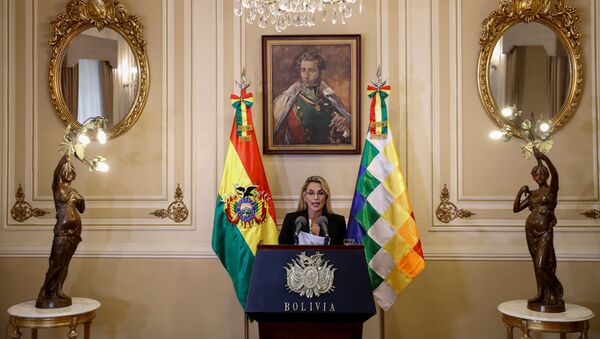 Jeanine Áñez, presidenta interina de Bolivia - Sputnik Mundo