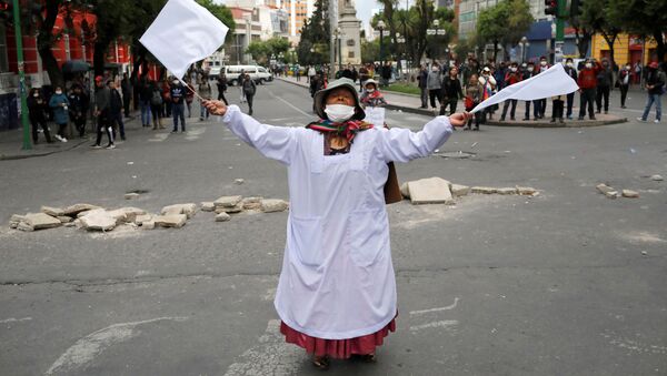 Protestas en Bolivia - Sputnik Mundo