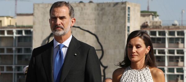Los reyes de España, Felipe VI y Letizia en Cuba Los reyes de España, Felipe VI y Letizia en Cuba - Sputnik Mundo