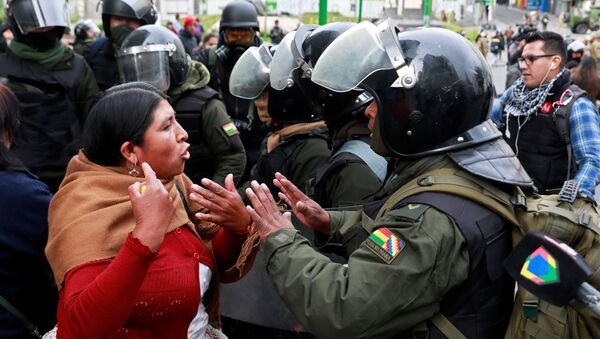 Protestas en Bolivia - Sputnik Mundo