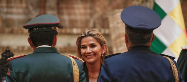 Jeanine Áñez, presidenta de facto de Bolivia - Sputnik Mundo