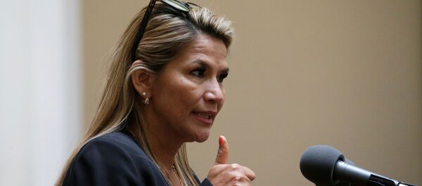 Jeanine Áñez, presidenta interina de Bolivia Jeanine Áñez, presidenta interina de Bolivia - Sputnik Mundo