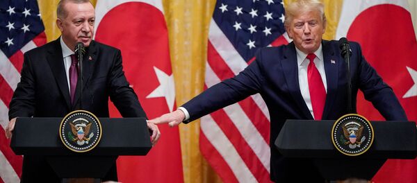 Recep Tayyip, presidente de Turquía, y Donald Trump, presidente de EEUU Recep Tayyip, presidente de Turquía, y Donald Trump, presidente de EEUU - Sputnik Mundo