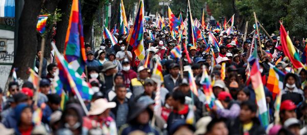 Las protestas en Bolivia - Sputnik Mundo