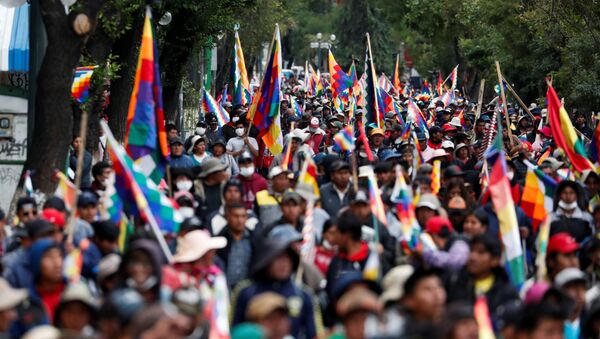 Las protestas en Bolivia - Sputnik Mundo