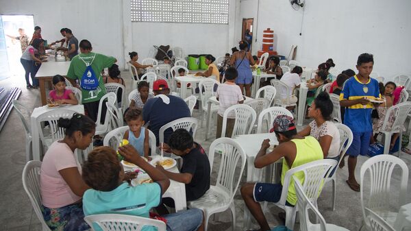 Refugiados venezolanos en Manaos, Brasil Refugiados venezolanos en Manaos, Brasil - Sputnik Mundo