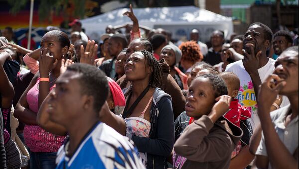 Migrantes haitianos en México - Sputnik Mundo