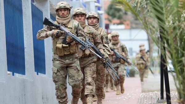 Militares bolivianos en La Paz, Bolivia - Sputnik Mundo