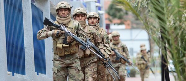 Militares bolivianos en La Paz, Bolivia - Sputnik Mundo