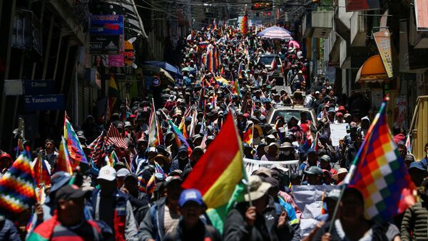 Protestas en Bolivia - Sputnik Mundo