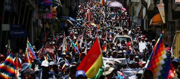 Protestas en Bolivia Protestas en Bolivia - Sputnik Mundo