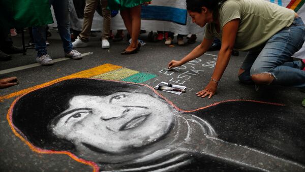 Manifestación en Buenos Aires en apoyo a Evo Morales - Sputnik Mundo