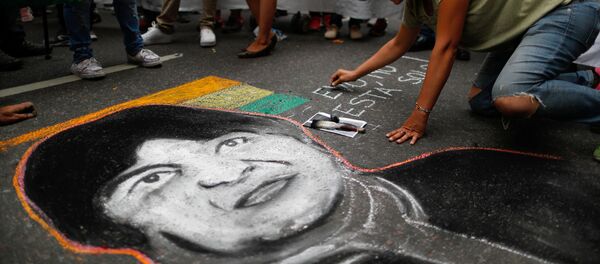 Manifestación en Buenos Aires en apoyo a Evo Morales Manifestación en Buenos Aires en apoyo a Evo Morales - Sputnik Mundo