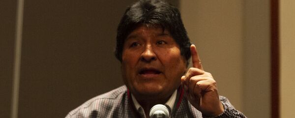 Evo Morales ofrece una rueda de prensa en la Ciudad de México, el 20 de noviembre de 2019 - Sputnik Mundo