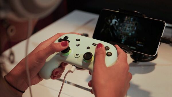 Un mando de control de Google Stadia - Sputnik Mundo