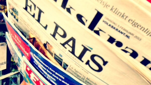Portada de El País - Sputnik Mundo