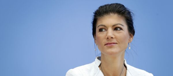 Sahra Wagenknecht, vicepresidenta del partido alemán Die Linke Sahra Wagenknecht, vicepresidenta del partido alemán Die Linke - Sputnik Mundo