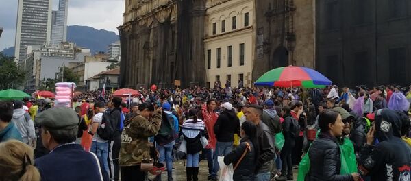 Marcha del 21N en Bogotá - Sputnik Mundo