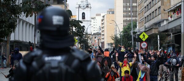 Protestas en Bogotá, Colombia - Sputnik Mundo