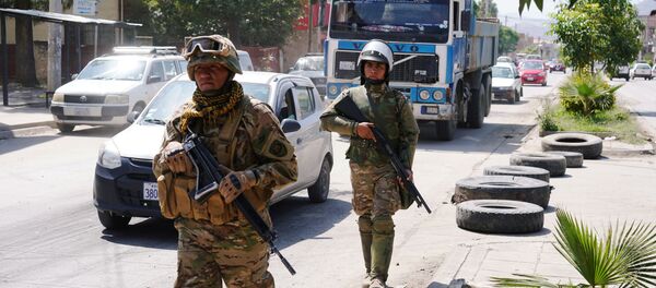 Militares en las calles de Bolivia - Sputnik Mundo