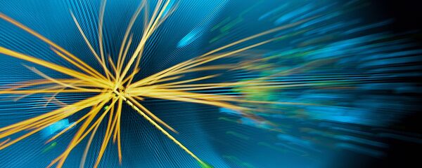 Colisión de protones (imagen gráfica) Colisión de protones (imagen gráfica) - Sputnik Mundo