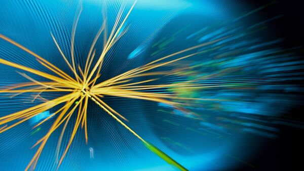 Colisión de protones (imagen gráfica) - Sputnik Mundo