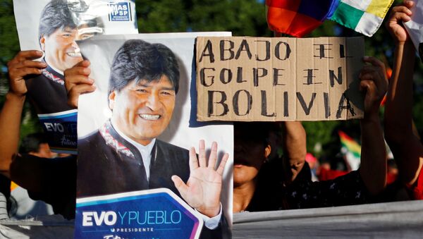 Partidarios de Evo Morales en Bolivia - Sputnik Mundo