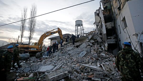 Consecuencias del terremoto en Albania - Sputnik Mundo