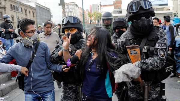 Protestas en Bolivia - Sputnik Mundo