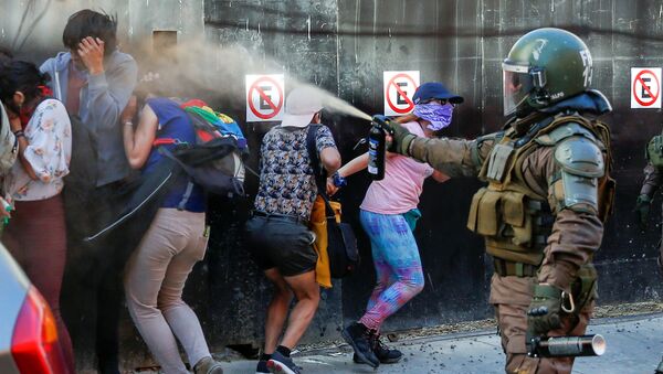Protestas en Chile - Sputnik Mundo