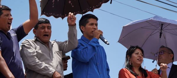 Andrónico Rodríguez, político y dirigente cocalero boliviano Andrónico Rodríguez, político y dirigente cocalero boliviano - Sputnik Mundo