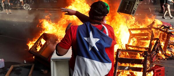 Protestas en Chile Protestas en Chile - Sputnik Mundo
