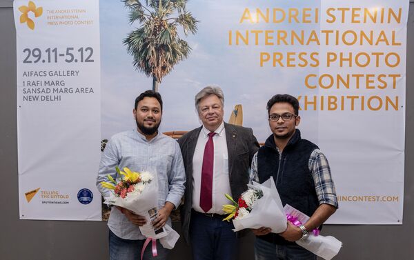 La exposición de fotos de ganadores del concurso Andréi Stenin 2019 en Nueva Delhi La exposición de fotos de ganadores del concurso Andréi Stenin 2019 en Nueva Delhi - Sputnik Mundo